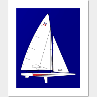 E Scow Sailboat Posters and Art